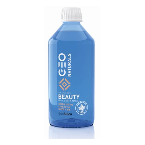 Geonaturals SILICA BEAUTY Krzem 100 mg + Cynk 10 mg + Miedź 1 mg (500 ml) GeoSilica Geonaturals geo-004