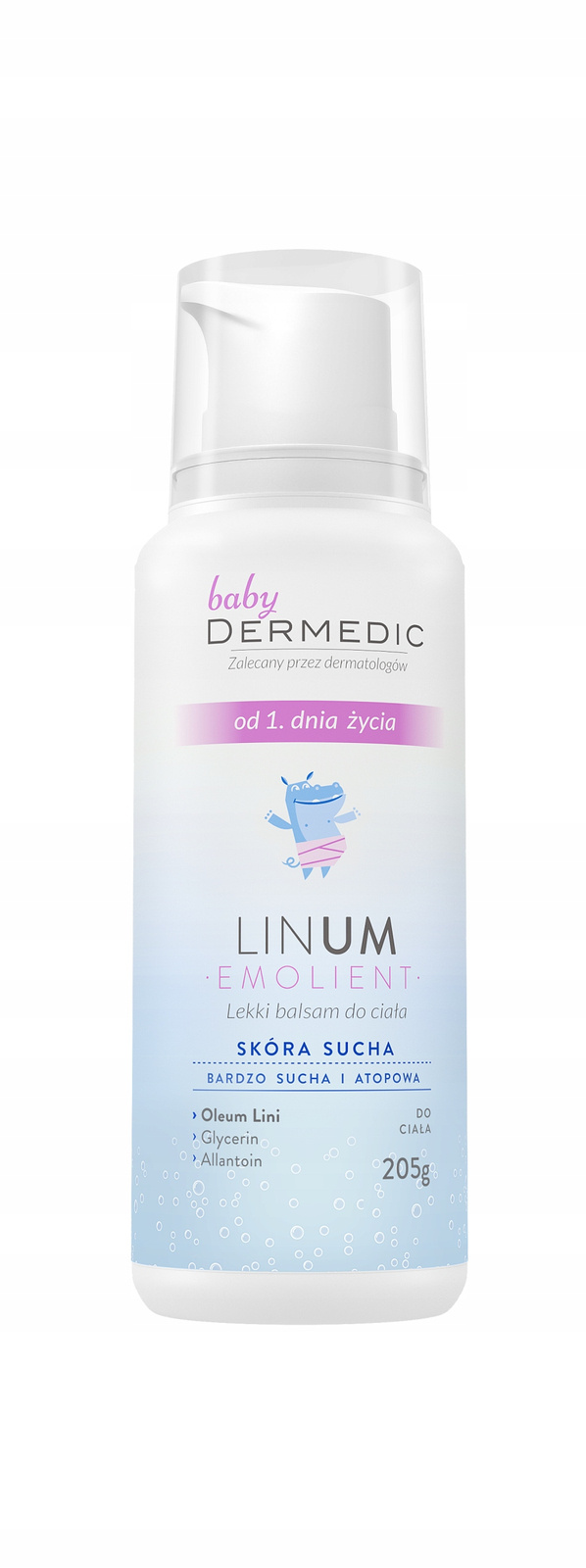 Biogened Dermedic emolient linum baby lekki balsam do ciała 205 g