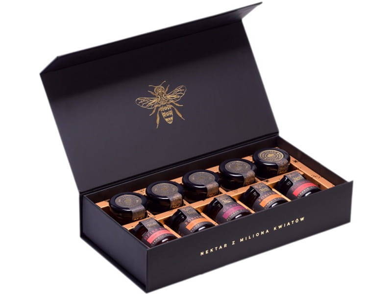 Miody Polskie Sp. z o.o. MIÓD ZESTAW BLACK 10 X 40 G