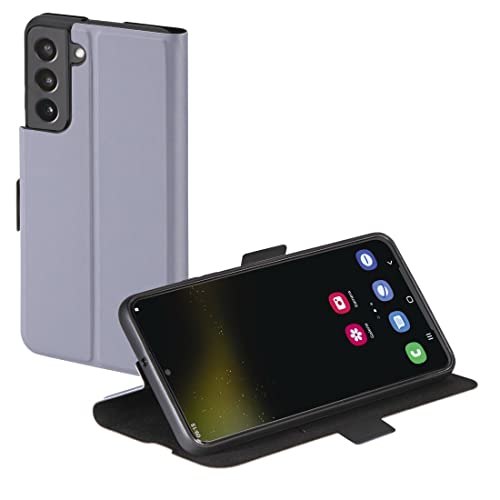 Hama Etui na telefon komórkowy Samsung Galaxy S22+ (etui ochronne z przegródką na karty, składane etui do Samsung S22 z zamknięciem magnetycznym i funkcją stojaka), kolor fioletowy