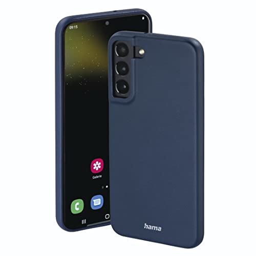 Hama Etui do Samsung Galaxy S22 (5G) (etui na telefon komórkowy chroni przed uderzeniami, zarysowaniami i brudem, eleganckie etui ze sztucznej skóry) niebieskie
