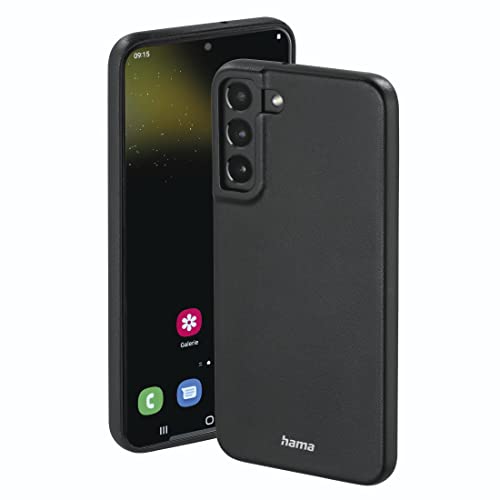 Hama Etui do Samsung Galaxy S22+ (5G) (etui na telefon komórkowy chroni przed uderzeniami, zarysowaniami i brudem, eleganckie etui ze sztucznej skóry) czarne