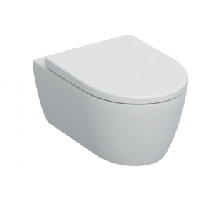 Geberit 501.663.JT.1 Wisząca miska WC iCon lejowa ukryte mocowania Rimfree 53 Biały-alpin Matowy zestaw z deską