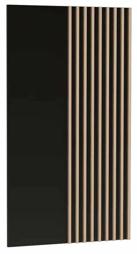 Elior Czarny panel ścienny z lamelami F4-B26