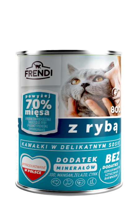 Frendi kawałki w delikatnym sosie z rybą 800g