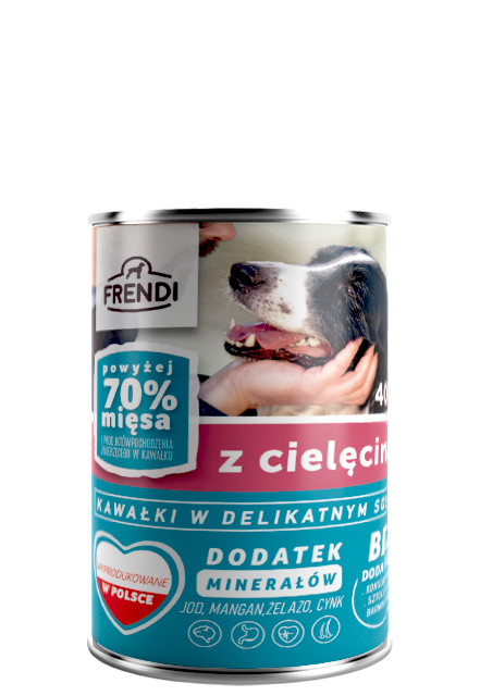Frendi kawałki w delikatnym sosie z cielęciną 400g
