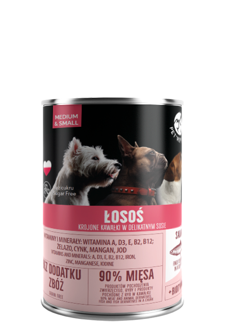 Pet Republic PetRepublic kawałki w sosie z łososiem 6x400g 56561-uniw