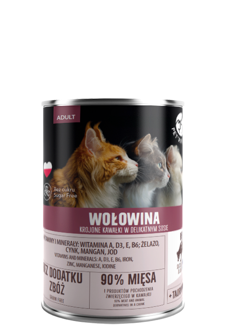 Pet Republic PetRepublic kawałki w sosie z wołowiną 6x400g
