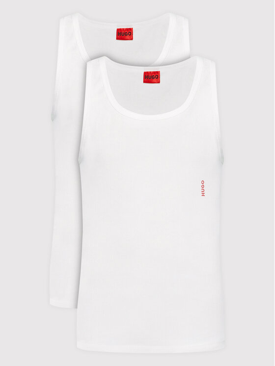 Hugo Komplet 2 tank topów 50469778 Biały Slim Fit