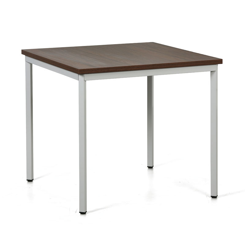 B2B Partner Stół do jadalni TRIVIA, jasnoszara konstrukcja, 800x800 mm, orzech 555424