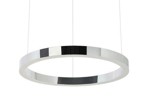 KingHome Lampa wisząca RING 60 srebrna - LED, stal polerowana JD8169-60.SILVER [12638343]