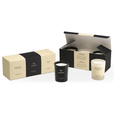 CERERIA MOLLA CM Zestaw 3 małych świec zapachowych BdC+BaM+Vw CM-SETS3MJ1
