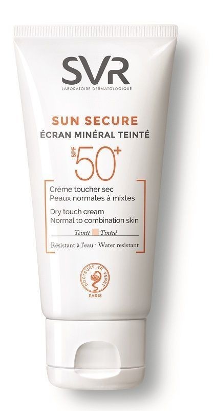 SVR Sun Secure ochronny lekko kryjący krem mineralny do skóry normalnej i mieszanej SPF-50 60 g