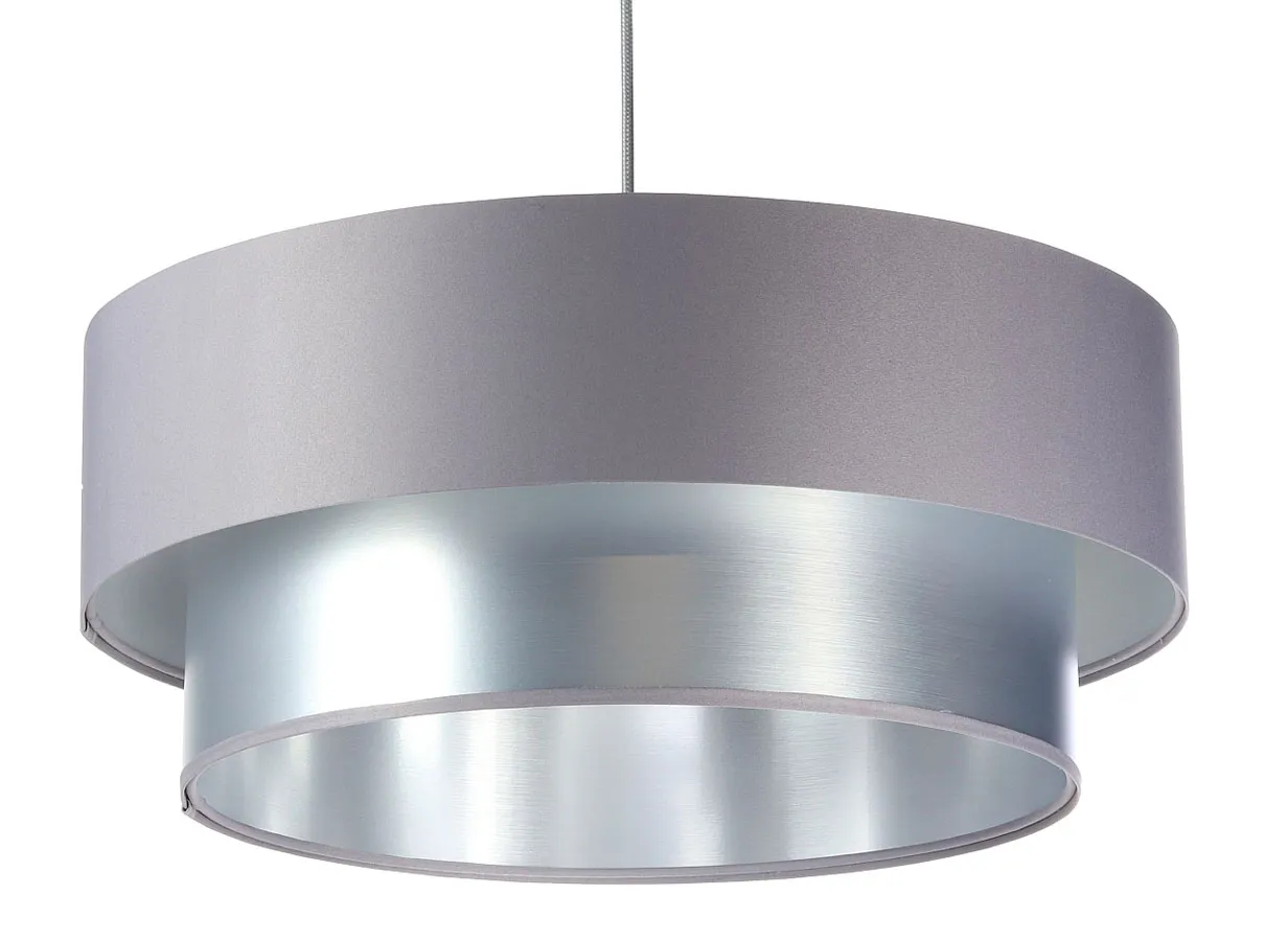 Srebrno-szara podwójna lampa wisząca - S418 D5-Z98