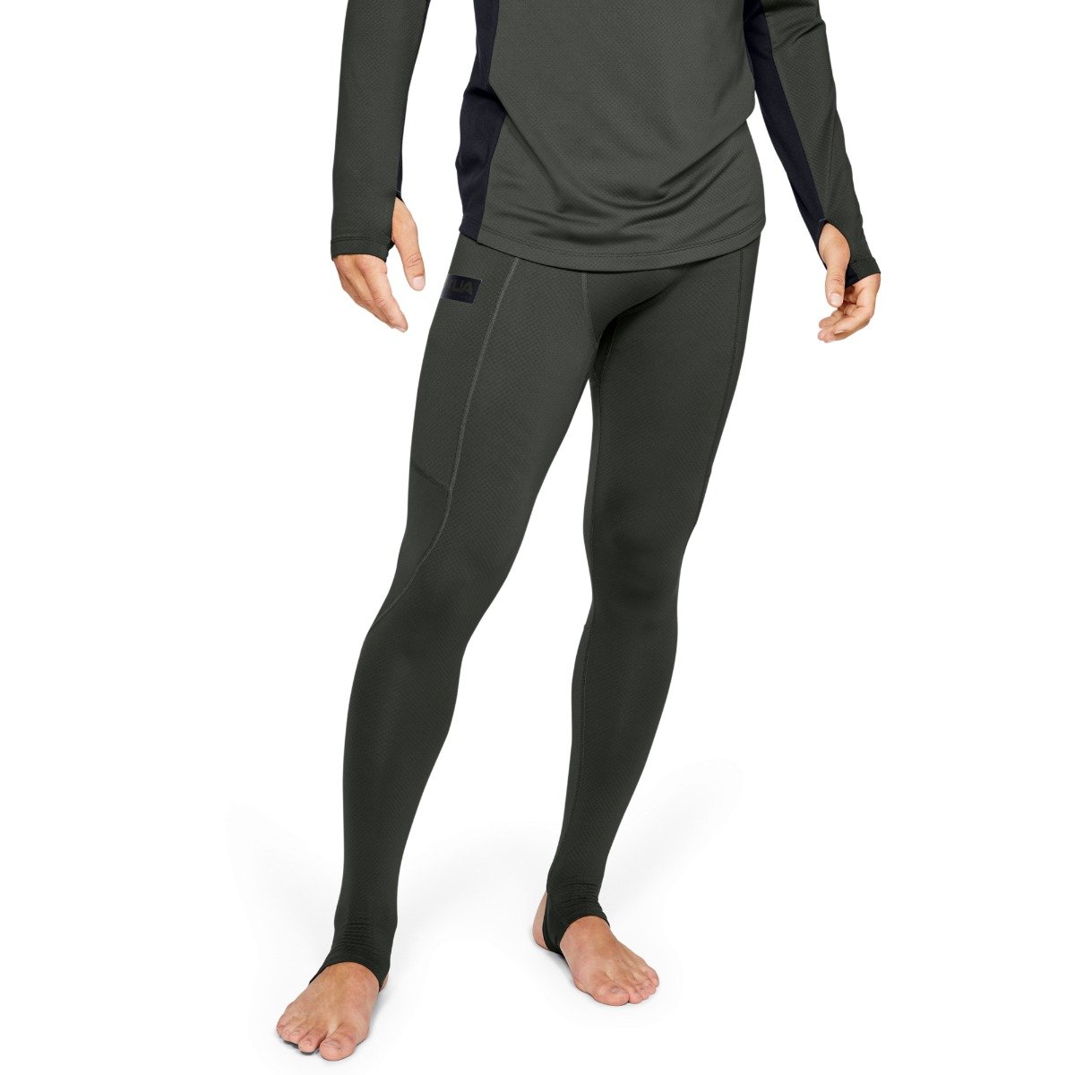 Under Armour Legginsy kompresyjne Gametime Compress Gear Legging Green