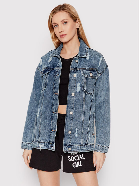 DeeZee Kurtka jeansowa Turin 24M-05 Granatowy Regular Fit