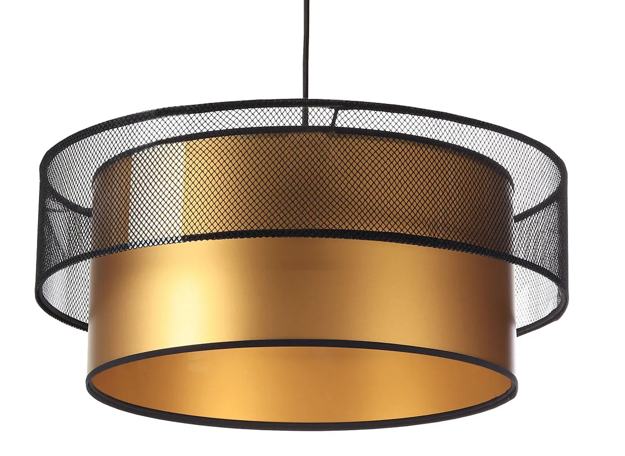 Złoto-czarna lampa wisząca glamour z siatki - 5X S421 L1-E67