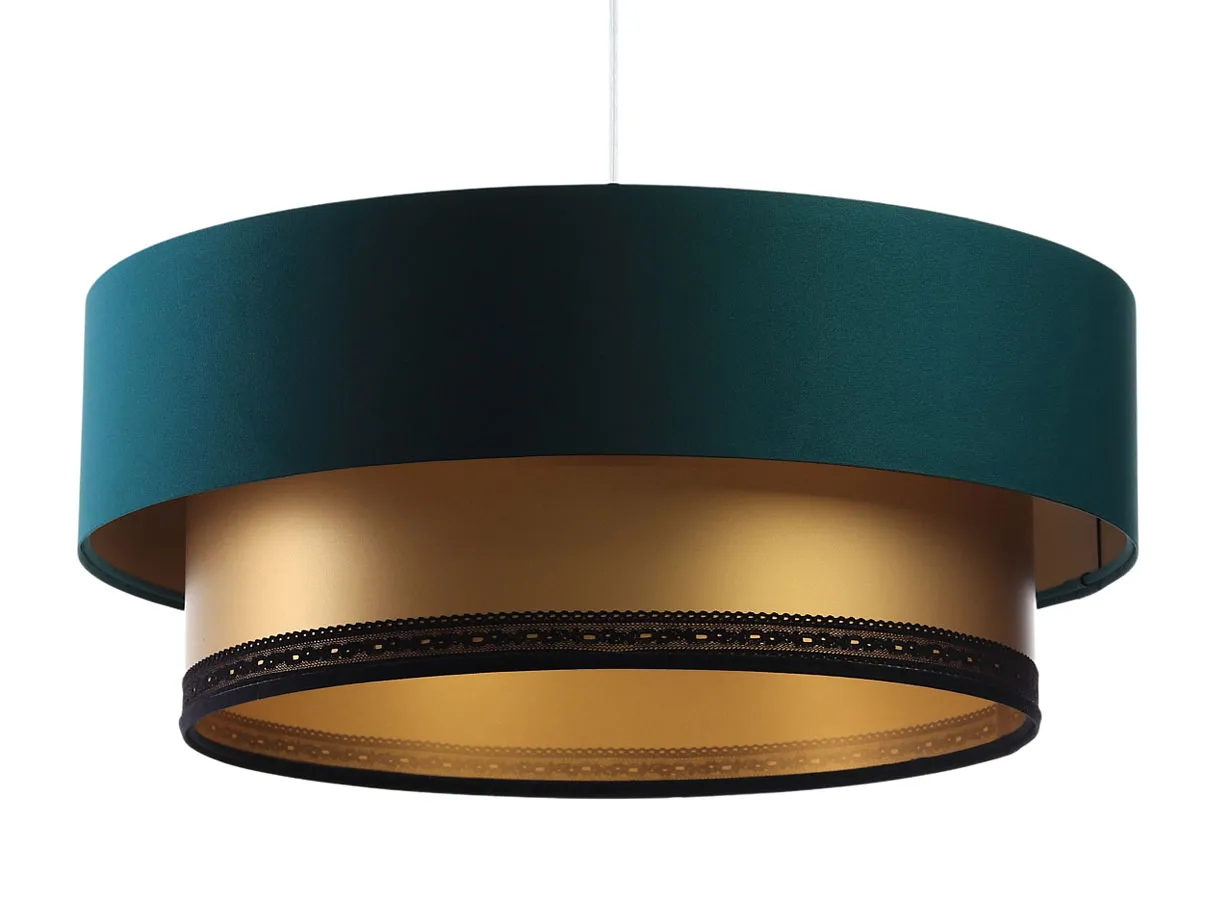 Zielono-złota lampa wisząca glamour nad stół - S423 L0-P94