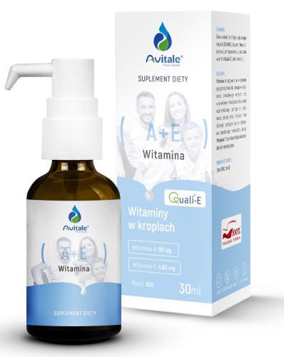 Aliness Avitale Witaminy A+E Quali-E Naturalne Krople 30 ml Avitale av-012
