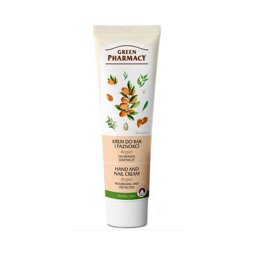 Green Pharmacy Hand Care Argan krem odżywczo-ochronny do rąk i paznokci 0% Parabens Artificial Colouring 100 ml