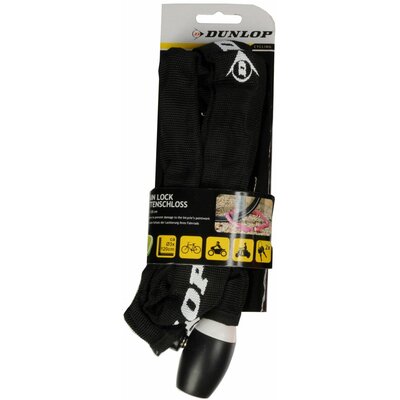 DUNLOP Zapięcie rowerowe DUNLOP 1042831 Łańcuch Czarny