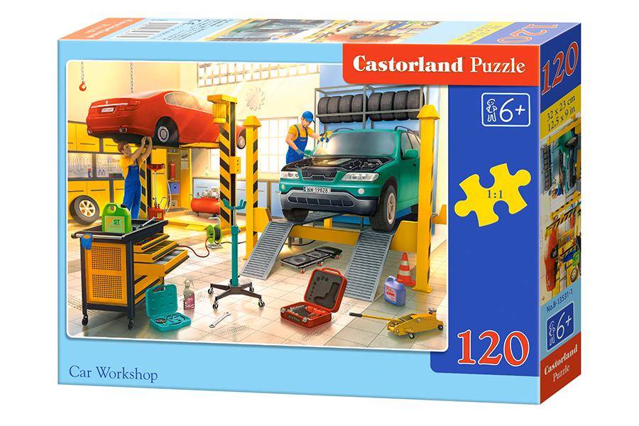 Castorland Puzzle 120 Car Workshop CASTOR -