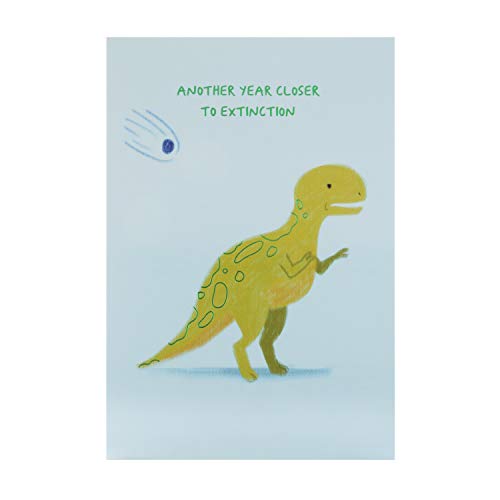 Hallmark Hallmark Studio kartka urodzinowa na urodziny, motyw: karton na buty, wzór T-Rex