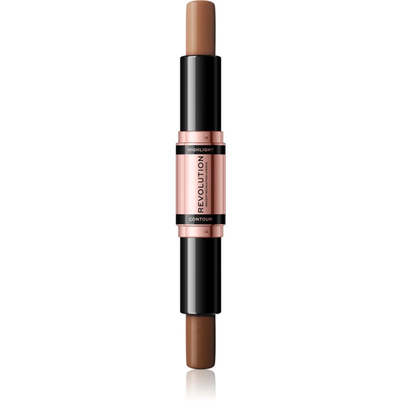 Makeup Revolution Fast Base obustronna kreka odcień Dark 2x4,3 g