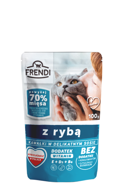 Frendi Frendi kawałki w delikatnym sosie z rybą 24x100g 56526-uniw