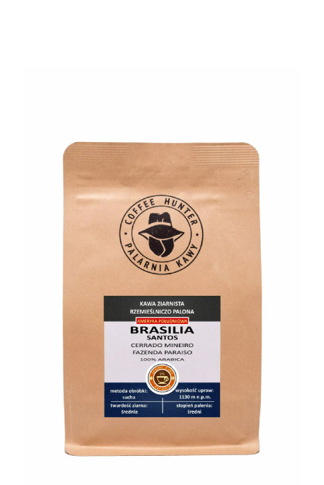 Santos COFFEE HUNTER Kawa ziarnista COFFEE HUNTER Brazylia Fazenda Paraiso 250g 11257-uniw