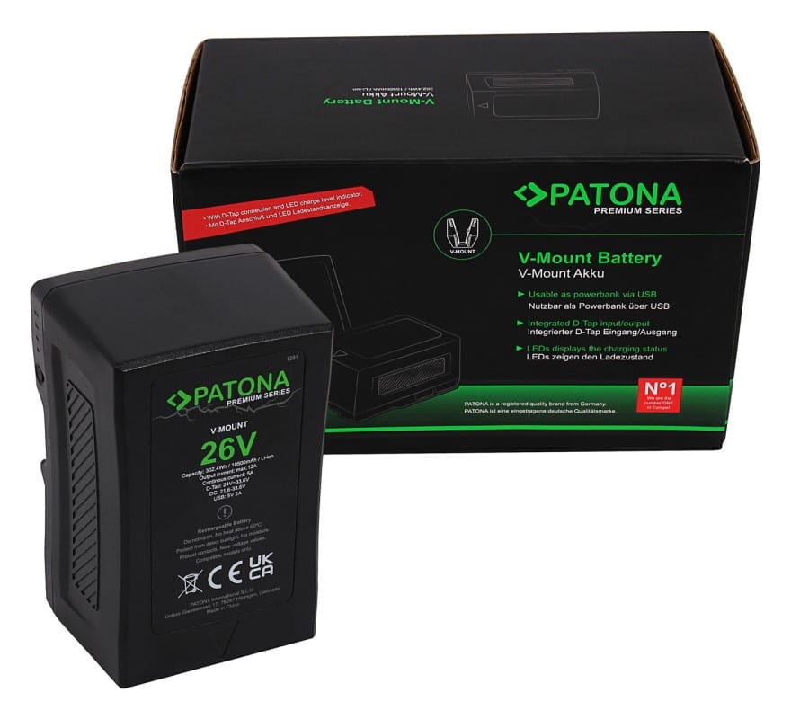 Akumulator Premium PATONA V-Mount 26V 302Wh