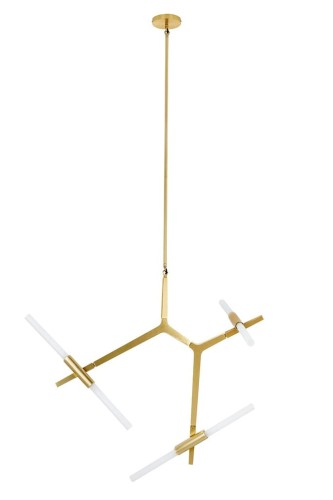 KingHome Lampa wisząca CANDELABR 6 złota aluminium szkło XCP8053-6.GOLD