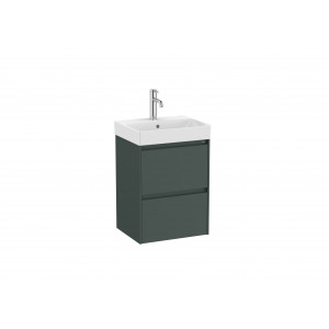 ROCA A851681513 ONA Zestaw łazienkowy UNIK Compacto 2 szuflady 450mm ciemny zielony mat