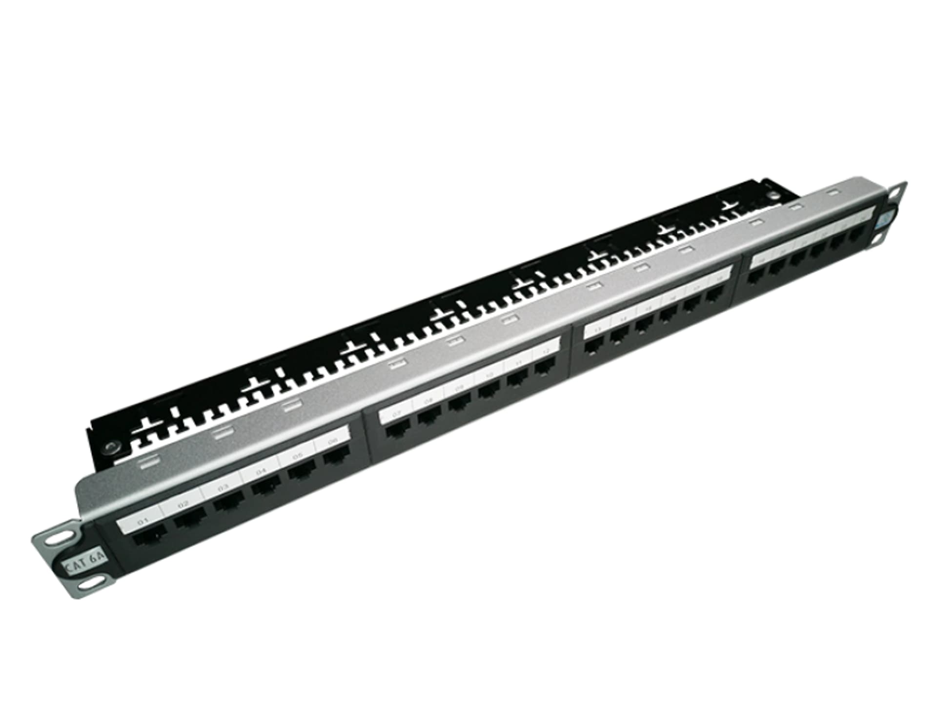 Alantec-Patch panel UTP kat.6A, 24 porty, LSA, z półką