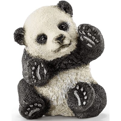 Mała bawiąca się panda saszetka