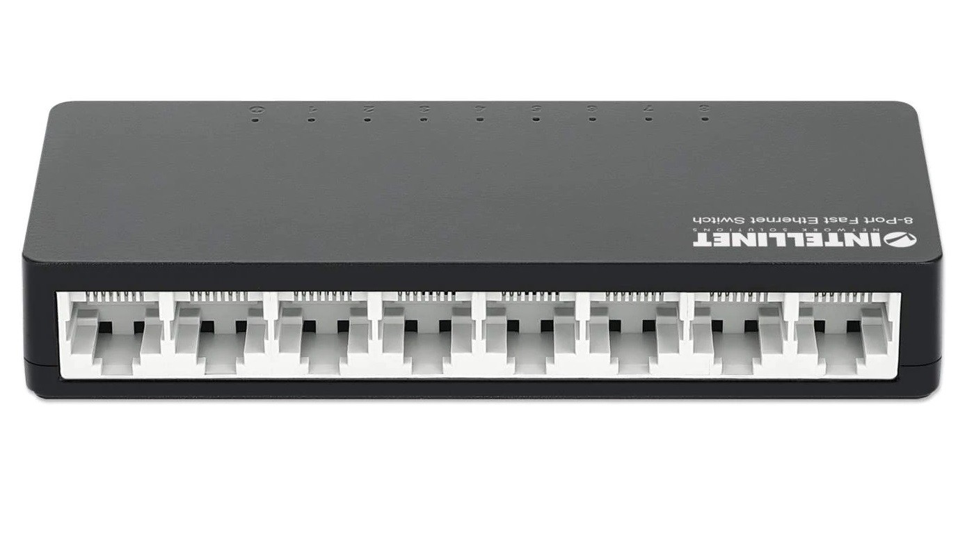 Intellinet 561730 Switch 8p Fast Ethernet, desktop 561730