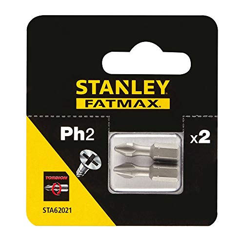 STANLEY Końcówki wkrętarskie 2szt - Philips Torsion PH2 STA62021-XJ