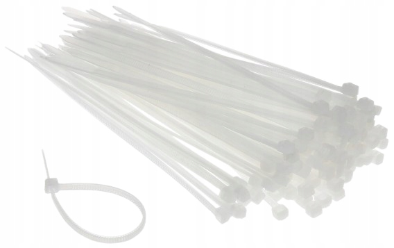 NoName Organizer Opaska kablowa biała 140 3.6 RTV001410