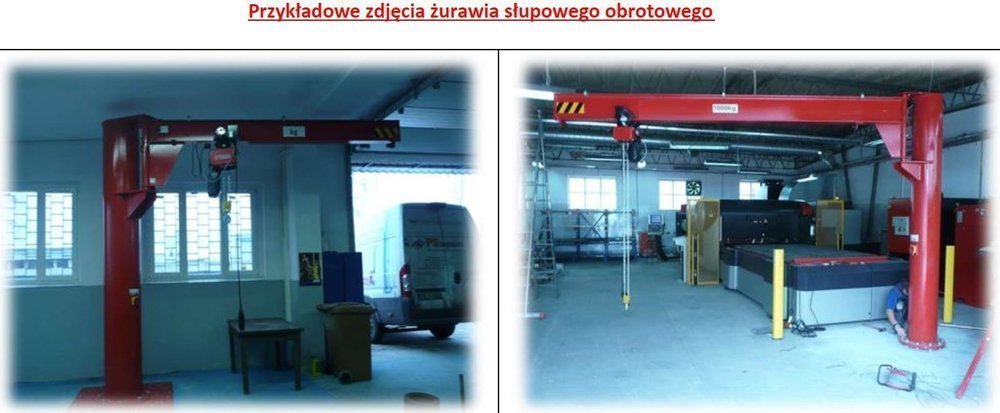 Żuraw słupowy obrotowy z wciągnikiem łańcuchowy ręcznym na wózku ręcznym + Generator ozonu za 1 złotych! (udźwig: 1000 kg, długość ramienia: 3500mm, wysokość do belki: 4000mm) 03079697