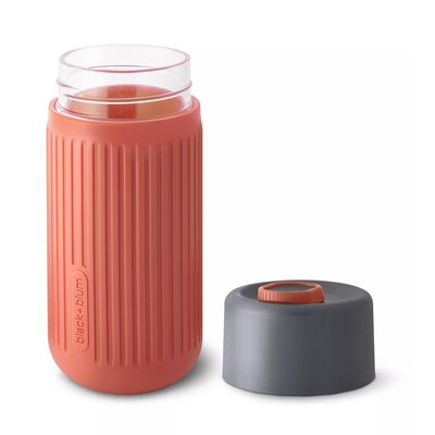 Black+Blum Kubek termiczny 340 ml koralowy szklany