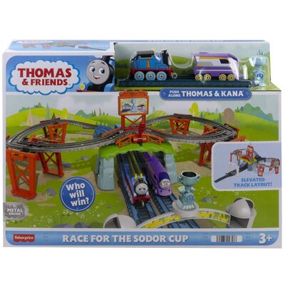 Fisher Price Kolejka Tomek i Przyjaciele Wyścig o Puchar Sodoru HFW03