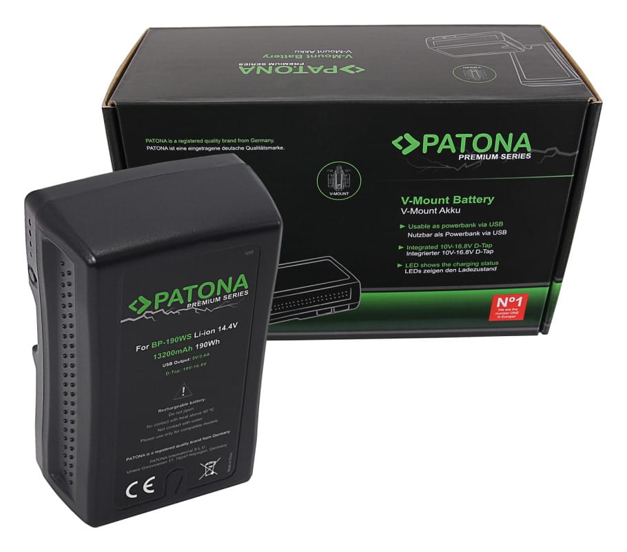 Akumulator Premium PATONA V-Mount BP190WS