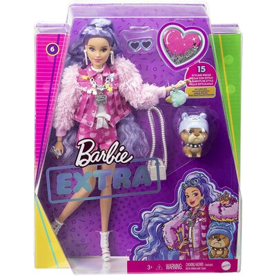 Mattel Extra Moda Lalka #6 z dodatkami GXF08