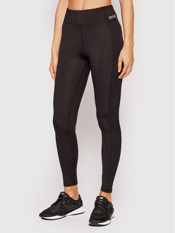 Regatta Legginsy Hollen II RWJ260R Czarny Slim Fit