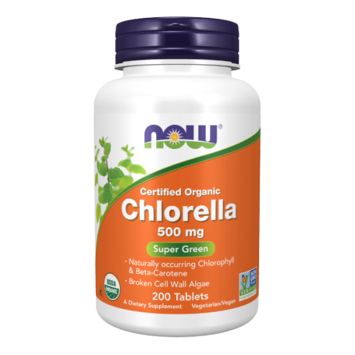Now Foods Foods Chlorella 500mg Organic 200 tabs