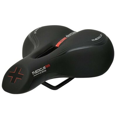 Selle Royal Siodełko Rowerowe Siodełko Büchel Damski Wittkop Twin Medikus 2.0 (Trekking) 51202, Czarna, One Size