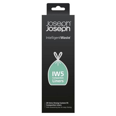 Joseph Joseph iw5 worków na śmieci 20 L, plastik, czarna, 7,8 x 7,8 x 22 cm, 20-jednostek 30028