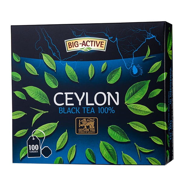 Bio-Active Big-Active Pure Ceylon Herbata czarna 100% 200 g (100 torebek)