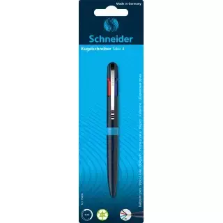 Schneider Długopis automatyczny take 4, M, 4 kolory wkładu, blister, mix kolorów