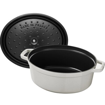 Staub Garnek żeliwny owalny La Cocotte 4,2 L biała trufla 40501-415-0